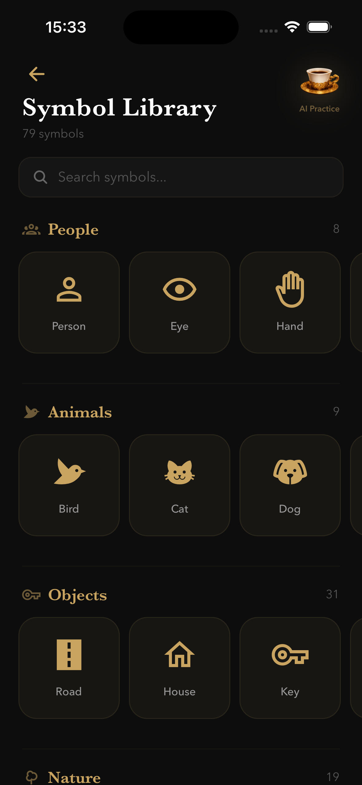 Coffee Language Symbols